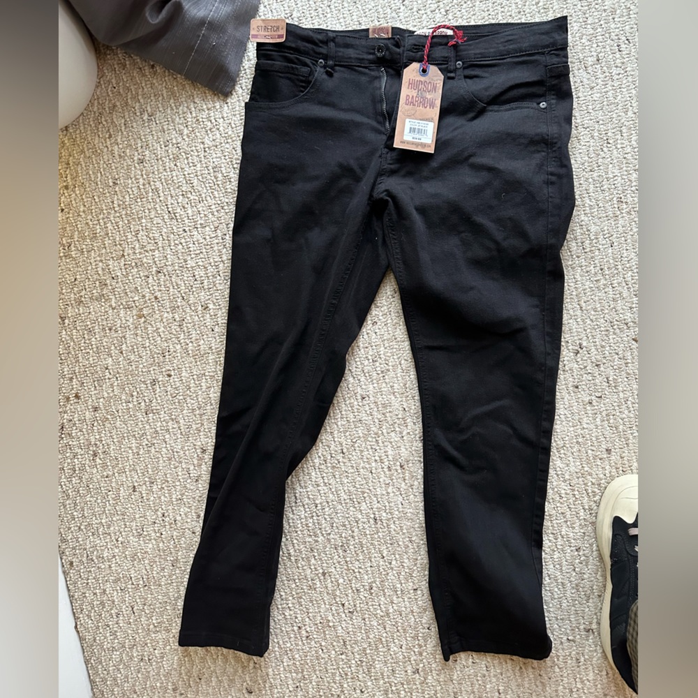 COPY - Hudson and Barrow Stretch Jeans - Black